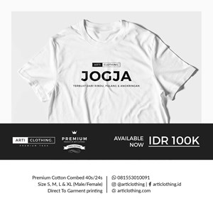 kaos jogja wanita jogja tee simple for female design