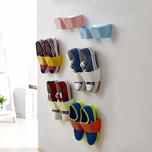 wall shoes hanging rack creative rak tempat sepatu dinding gantung