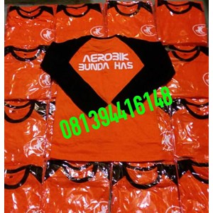 konveksi kaos raglan sablon aerobic di bandung