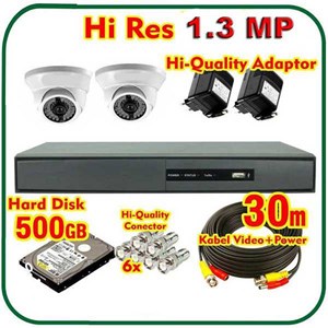 kamera cctv paket 2 kamera cctv 1,3mp & 2,0mp