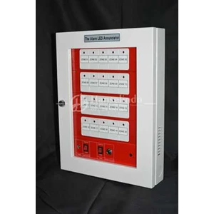 fire alarm announciator control panel 20 zone bahan abs harga murah