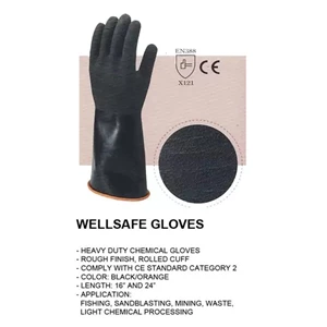 sarung tangan karet tahan kimia wellsafe,chemical rubber gloves-1