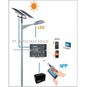 solar charger controller ls2024100epli, 20 a untuk lampu led-1