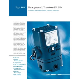 controlair electropneumatic i/p transducer 500-cc,500-cd,500-ce,500-dc-1