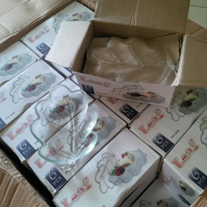 piring lepek daun kaca souvenir pernikahan-2