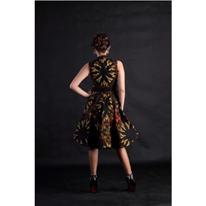 dress batik semi tulis corp circle mdb115-1