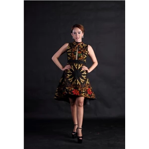 dress batik semi tulis corp circle mdb115-4