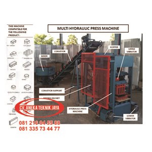 mesin press paving batako hidrolis support kekeran k500-1