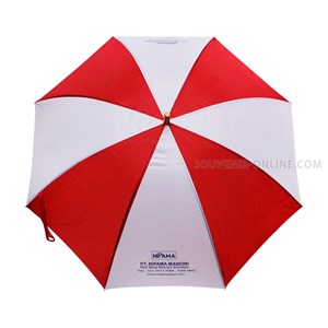 payung promosi golf merah putih