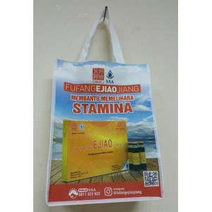 goody bag bahan spunbond cetak full colour 40x30x10 cm