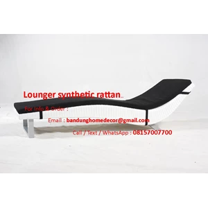 lounger - kursi taman - rotan sintetis dan daybed-4