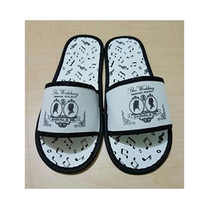 sandal hotel spon putih alas motif sablon list warna 4 mm-7