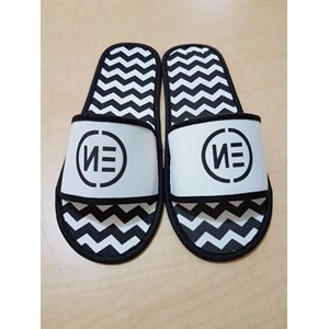 sandal hotel spon putih alas motif sablon list warna 4 mm-4