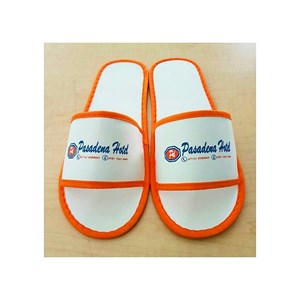 sandal spon putih hotel list orange 4mm