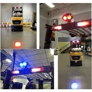 lampu sorot fork lift led light blue round spot 12-80vdc - top quality-1