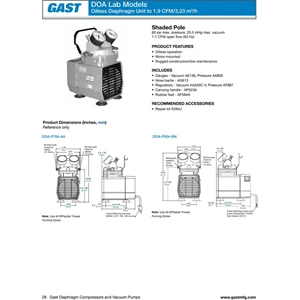 gast vacuum pump model doa-p504-bn