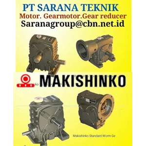 makishinko worm gear gearmotor gear reducer pt sarana teknik