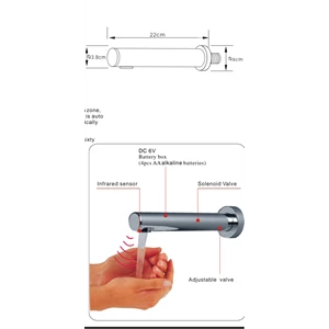 keran air sensor tembok/wall mounted faucet-1