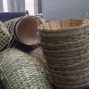 keranjang bambu loak/rotan