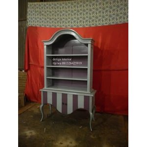 almari/lemari open bookcase - furniture jepara