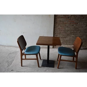 meja makan kursi dan meja cafe set