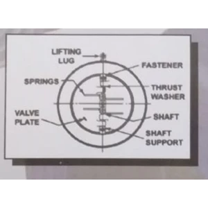 wafer check valve cast iron jis 10k-2