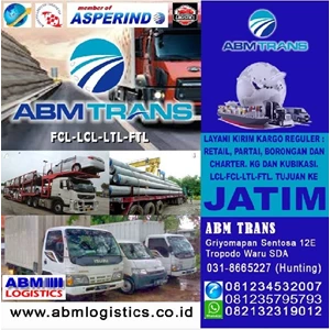 abm trans surabaya melayani charter truk cdd fuso wb-2