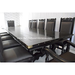 meja makan set dengan kursi 10 hisham