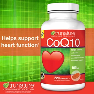 trunature coq10 100 mg., 220 softgels.