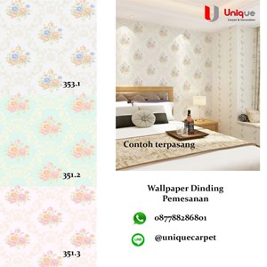 best seller wallpaper motif bunga / wallpaper kamar tidur