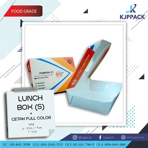 paper lunch box - paper box food grade small - kemasan murah-1