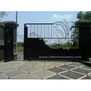 pintu pagar otomatis surabaya-2