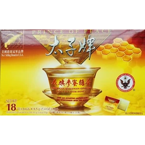 prince of peace american ginseng root tea with honey.-1