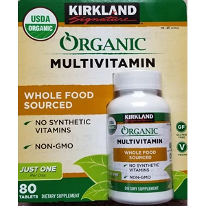 kirkland signature organic multivitamin, 80 coated tablets.-6