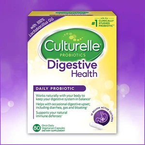 culturelle digestive health probiotic, 80 vegetarian capsules.-3