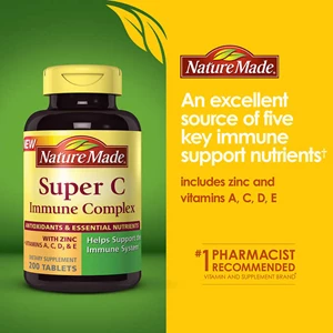 nature made super c immune complex 900 mg., 200 tablets.-1