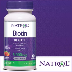 natrol biotin 5, 000 mcg, 250 fast dissolve tablets-7