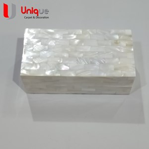 kotak perhiasan kerang silver 8x16 cm / kotak souvenir wanita-2