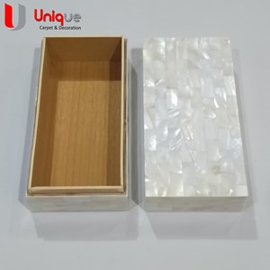 kotak perhiasan kerang silver 8x16 cm / kotak souvenir wanita-1