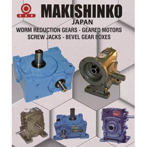 makishinko gear worm motor reducer pt sarana teknik