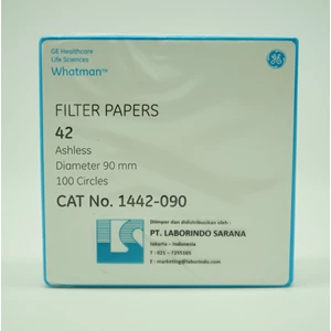 whatman filter paper / kertas saring grade 42, 90 mm