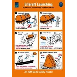 liferaft launching poster alat safety lainnya