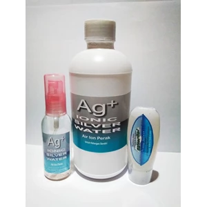 ag+ 3in1 | ionic silver water & ionic silver gel | multifungsi untuk perawatan kesehatan kecantikan internal & eksternal