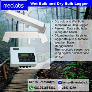 data logger suhu bola basah dan bola kering