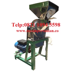 mesin penepung daun teh (disk mill) stainless steel kapasitas mesin 55 kg/jam - mesin pertanian - mesin pengolahan teh-1