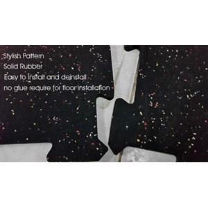 karpet karet tile ruang fitness / rubber gym mat tile-1