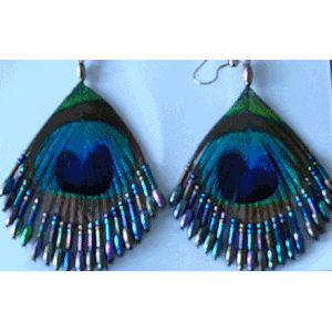 earing bird bead / anting manik burung
