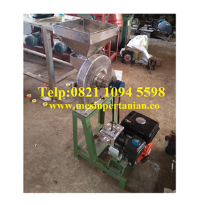 mesin penepung jagung (disk mill) stainless steel kapasitas mesin 650 kg / jam