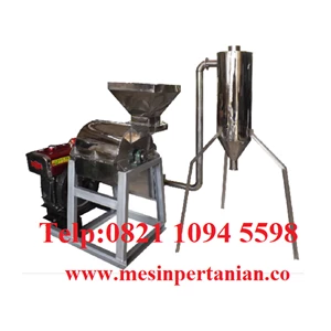 mesin penepung jagung with cyclone (hammer mill with cyclone) material stainless steel - mesin penepung biji-bijian