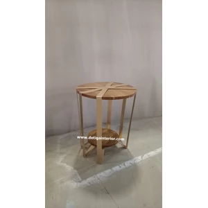 coffe table kayu jati kombinasi besi kerajinan kayu-1